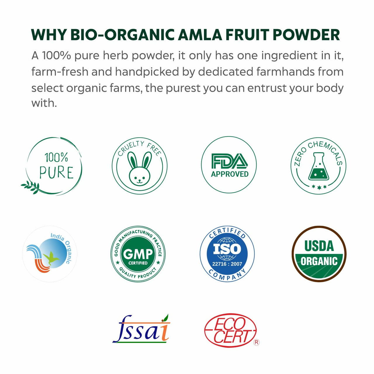 INDUS VALLEY Bio Organic Herbal Henna Powder Rich Colour and Lustrous Shine with Hair Dye Brush (100g) - Green