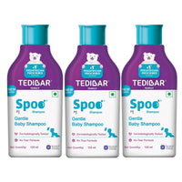 Spoo No-Tear Formula Baby Shampoo 125 ml (Pack of 3) from Tedibar Family | Gentle on Scalp | No. 1 Pediatrician Prescribed Shampoo* - By Torrent Pharma