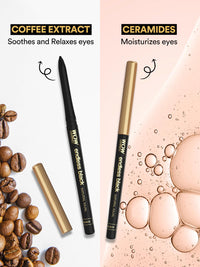 WOW Skin Science Endless Black Natural Kajal | Water Proof & Smudge Proof | Long Lasting Kajal Upto 16 long hours | No Parabens and Mineral Oils | Pack of 2