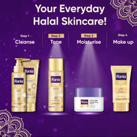 Rania Hydrating Rose water toner Free with Rania Night Cream with Vitamin C, 24K Gold, Niacinamide