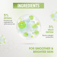 OG BEAUTY Science Retinol Anti-Aging Face Cream | 5% Encapsulated Retinol & 3% Multi-Peptide Formula | Dermatologist Tested | For All Skin Types | 50g