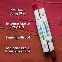 Mamaearth Moisture Matte Longstay Lipstick with Avocado Oil & Vitamin E for 12 Hour Long Stay-08 Pink Tulip - 2 g
