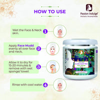Passion Indulge Professional Face Mudd KUMKUMADI PRO- 500 gm | Face mask for Glowing skin, For all skin type