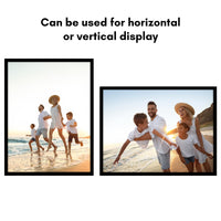 Americanflat 16x12 Picture Frame in Black - Thin Border Photo Frame with Polished Plexiglass - Wall Picture Frame with Hanging Hardware Included for Horizontal or Vertical Display Format