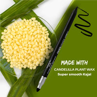 FACESCANADA Ultime Pro Intense Gel Matte Kajal With Smudger & Sharpener - Black, 1.2g | 24 Hr Long Stay | Water & Smudgeproof | One Swipe Smooth Application | 3-in-1 Kajal, Eyeliner, Smokey Eyeshadow