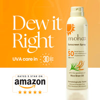 Moha Sunscreen Spray Spf 50 Body Sunscreen Spray Waterproof Lightweight Uva+Uvb Protection, No White Cast, Broad Spectrum Pa+++, For Women & Men, Spray Sunscreen for face & Body,170ml Pack Of 1