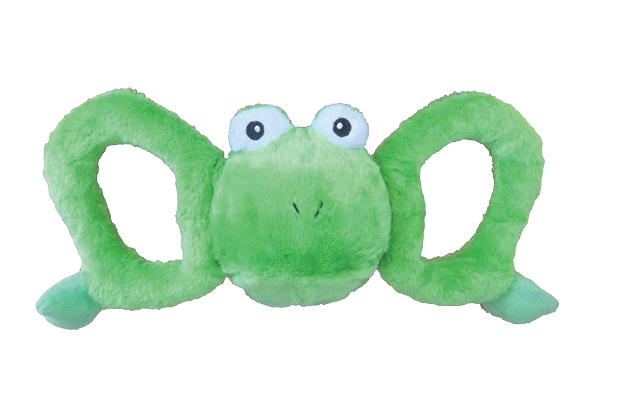 Jolly Pets Jolly Tug-a-Mal Frog Tug/Squeak Toy, Extra Large (JTA25) XL