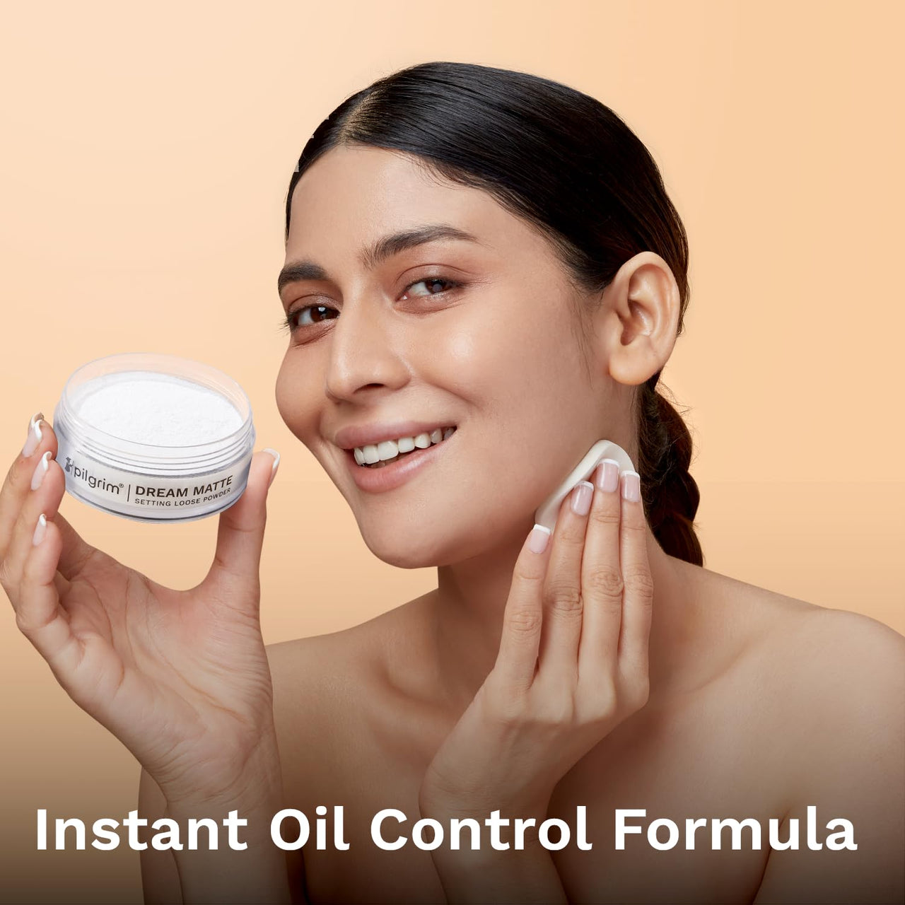 Pilgrim Translucent Setting Loose Powder Sets Makeup All Day Long Instant Oil Control Non-cakey & Flawless Finish 8g (Translucent, 8gm)