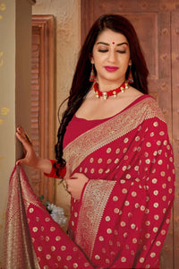 Avantika Fashion Women's  Kanjivaram Soft Pure Lichi Silk Banarasi Saree With Blouse Piece