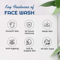 NutriGlow Advanced Organics Derma Repair Face Wash For Repair Cells, Skin Lighting, Soft & Supple Skin, Remove Dead Skin Cells, Clear Skin Impurities, 100ml