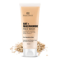 Botanic Hearth Oat & Niacinamide Cleanser Face Wash Enriched with Seabuckthorn fruit oil, Willow Bark Extract | Ideal for Sensitive Skin | for Women & Men | Sulphate & Paraben Free | 100ml