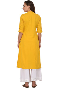 Pistaa's  Women Cotton Printed Cut Regular Kurta