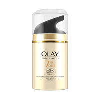 Olay Day Cream Total Effects 7 in 1 BB Cream SPF 15, 50g And Olay Night Cream Total Effects 7 in 1, Anti-Ageing Moisturiser, 50g