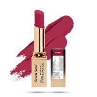 Seven Seas Matte With You Long Lasting Lipstick | Smooth Application |Transferproof & Smudge Proof | Highly Pigmented Lipstick for Women Matte Lipstick (Shiraz,3.5g)