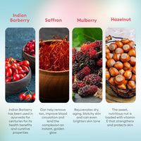 VLCC Party Glow Facial Kit - 60g | Intense Glow For Clear, Bright Skin | Special Occasion at Home Facial | With Indian Berberry, Saffron, Mulberry, and Hazlenut