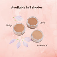 Barva SPF 50, 2 in 1 Cream Semi-Matte Foundation and Concealer, Perfect for Indian Skin Tones, 9g (Dusk)