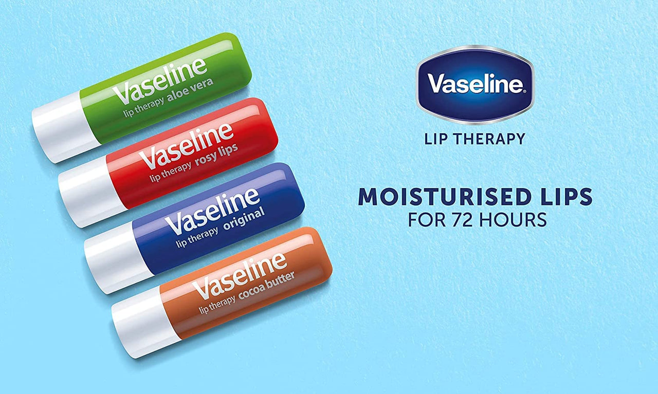 Vaseline Lip Care Rosy Lips Rich Nourishment, 4.8 Gm, White