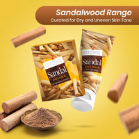 Ozone Sandal Face Wash | Enriched with Sandalwood | For All Skin Type Skin Lightening, Anti-Pollution, Cleansing, Soft, Smooth & Uneven Skin Tone | For Men & Women | 60ml (Pack of 2)