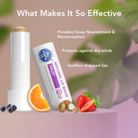 The Moms Co. Natural Lip Balm(5gm) (Fruit). Natural Cherry Lip Balm I Non Sticky I Protects & Nourishes Dry Chapped Lips I Shea & Cocoa Butter(5gm) (Cherry)