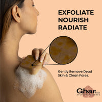 Ghar Soaps Sandalwood & Saffron Magic Soaps For Bath (100 Gms Pack Of 1) | Paraben Free | Chandan & Kesar Bath Soap | Handmade Soaps For Glowing | Skin Brightening Soap For Men & Women