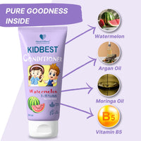 HealthBest Kidbest Conditioner For Kids | Nourishing Hair | All Hair Smoothing | Tear, Paraben, SLS Free | Watermelon Flavor | 200 ML, 1 Count