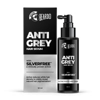 Beardo Grey Control Serum for Men, 50 ml | Also contains Amla + Methi + Rosemary + Brahmi + Bhringraj extracts for Hair Shine | Lightweight and Non-Sticky