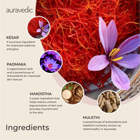 Auravedic Kumkumadi Tailam & Kumkumadi Gel Set Combo (30ml+100g) For Rejuvenating & Bright Skin, Kumkumadi Tailam From Kerala & Kumkumadi Gel With Kumkumadi Face Oil For Radiant Skin For Unisex