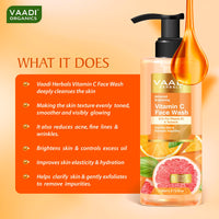 Vaadi Herbals Vitamin C Face Wash With Pro Vitamin B5 & Turmeric 110ml