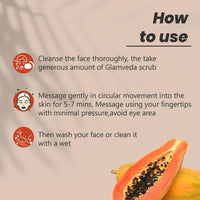 Glamveda Papaya & Apricot Anti Tan Scrub (100gm)