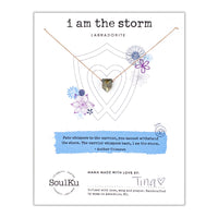 SoulKu Empowering Necklace, Empowering Jewelry With Healing Crystal, Inspirational Necklace For Strong Women, Mom & Sister, 16