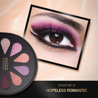FACESCANADA 6 in 1 Eyeshadow Palette - Hopeless Romantic 01, 6g | Olive Butter & Macadamia Oil | Vibrant Colors | Highly Pigmented | Easily Blendable | Silky Satin Texture | No Crease | Cruelty-Free