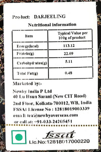 Newby Darjeeling Tea Bag | 25 Pieces Black Tea Bags | Single Origin Premium Tea | Floral Aroma & Delicate Flavor of Muscatel | 50 gms