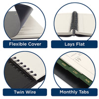 AT-A-GLANCE 2024 Weekly & Monthly Planner, Quarter-Hourly Appointment Book, 8-1/4