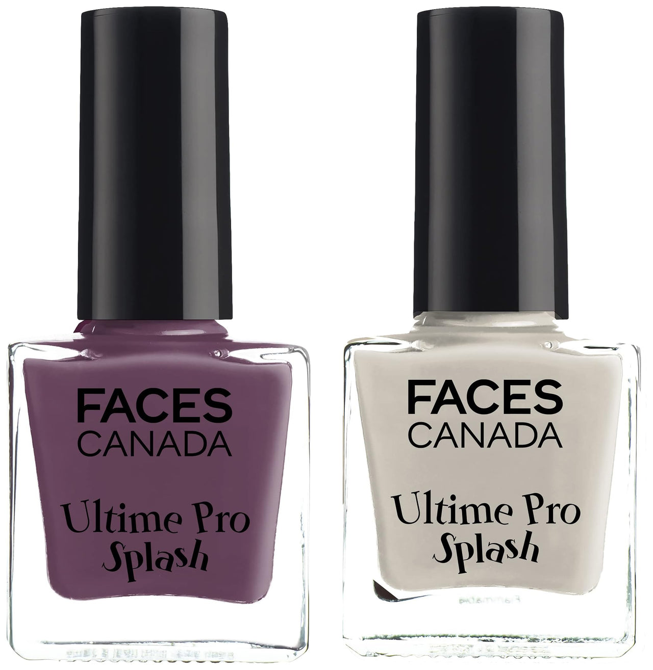 FACESCANADA Ultime Pro Splash Glossy Finish Nail Enamel-Boysenberry 133 (8Ml) & Ultime Pro Splash Glossy Nail Enamel-Snow 146 (8Ml)