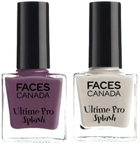 FACESCANADA Ultime Pro Splash Glossy Finish Nail Enamel-Boysenberry 133 (8Ml) & Ultime Pro Splash Glossy Nail Enamel-Snow 146 (8Ml)