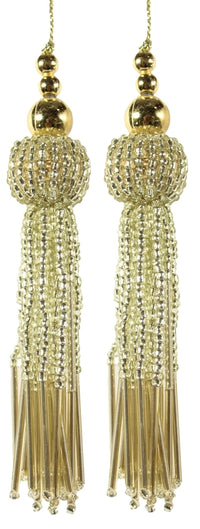 Trendy and Ethnic Acrylic Pearls Tassel Women's  Ethnic Work Hanging Latkan for Sareepallu Blouse Dupatta Lehenga (Set of 1 Pairs)