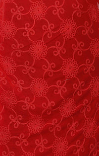 AKSHAR LLC Women's  Designer Pure Chiffon Dupatta with Pure Cotton Thread Embroidery Work