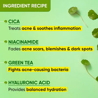 Dot & Key CICA Calming Skin Renewing Night Gel | For Oily, Acne Prone And Sensitive Skin | Night Cream with Niacinamide, Green Tea & Hyaluronic | Fades Blemishes & Dark Spots | 60ml