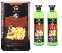 URBANMAC Fruit Vinegar Gel Hair Color Natural Hair Color Dye for Black Hair Dye(100ml x 2) - Black (BLACK, 500)