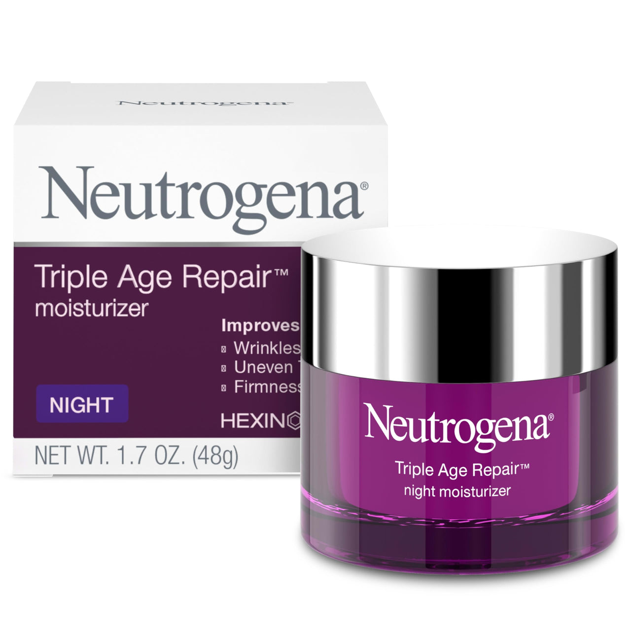 Neutrogena Triple Age Repair Night Moisturizer Cream 48.2G (Pack Of 1)