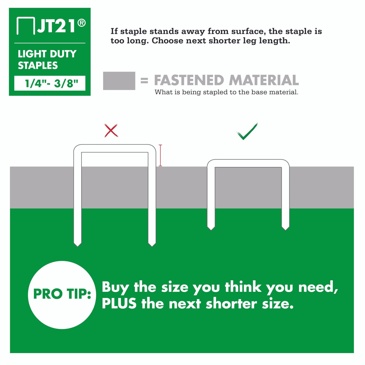 Arrow 276 JT21 Thin Wire Staples for Staple Guns and Staplers, Use for Upholstery, Crafts, General Repairs, 3/8-Inch Leg Length, 7/16-Inch Crown Width, 1000-Pack 1000 Count (Pack of 1)