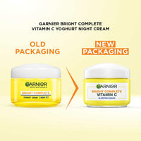 Garnier Skin Naturals, Night Cream, Anti-Dark Spots & Brightening, Bright Complete Vitamin C Yoghurt, 40 g