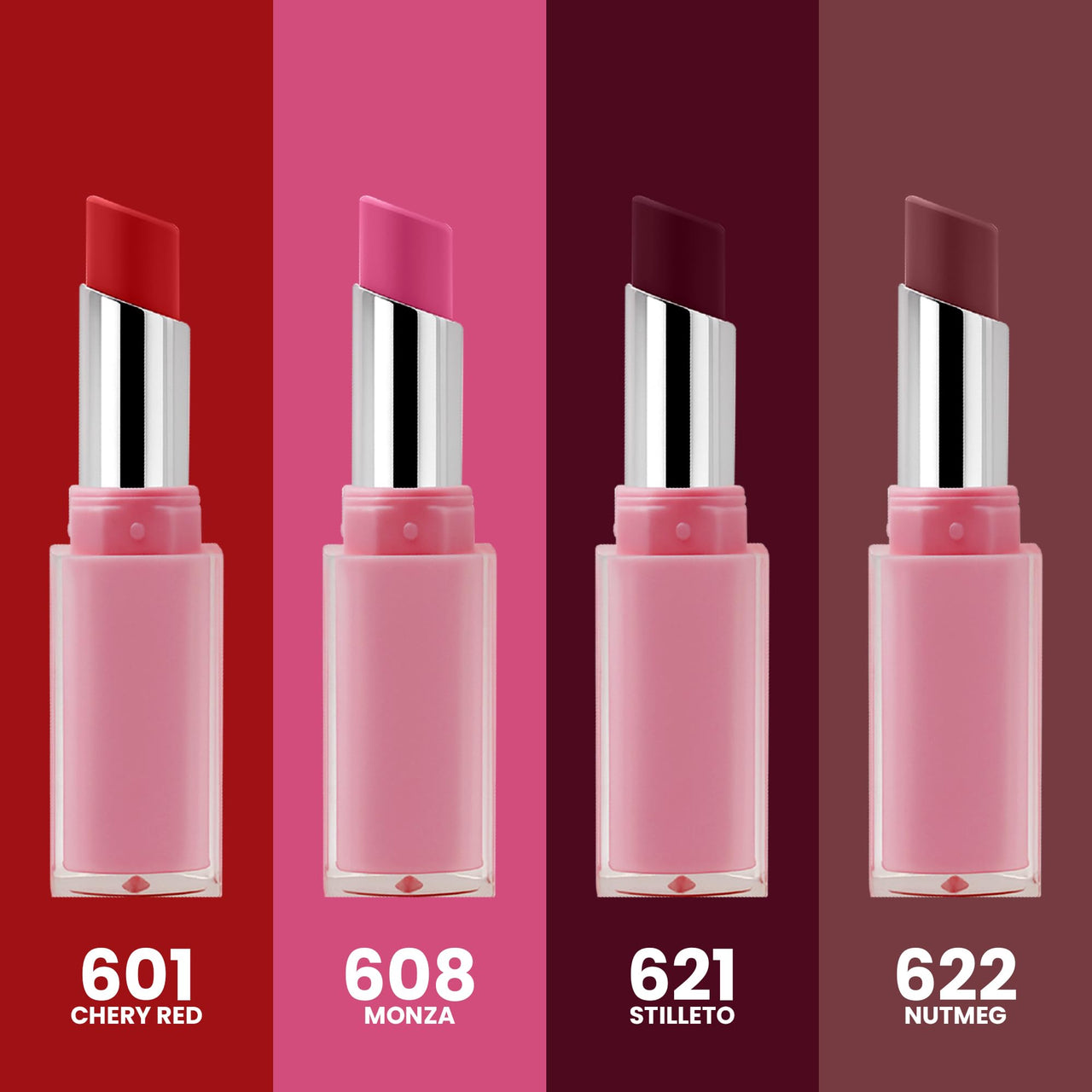 Seven Seas Creamy Matte Long Stay Lipstick | Smooth Glide | Waterproof & smudge proof lipstick | High Rich colors Matte Finish Lipstick (MONZA, 3.5g)