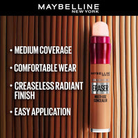 Maybelline New York Instant Age Rewind Dark Circles Treatment Concealer - Honey, Packed with Goji Berry & Haloxyl, Bright & Refreshed eyes, Erase dark circles & fine lines, Long Lasting Concealer | 6g