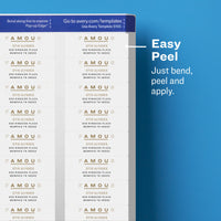 Avery Printable Return Address Labels with Sure Feed, 2/3