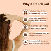 Aravi Organic 100% Pure Cold Pressed Almond Oil - For Hair Growth, Skin Care and Moisturising - 200 ml