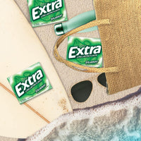 EXTRA Spearmint Sugar Free Chewing Gum Spring Break Travel Accessories, 15 Count (Pack of 3)