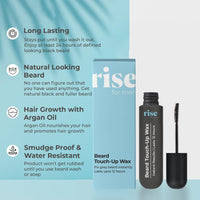 Rise for Men Beard Touch-Up Wax | Quick Grey Hair Fix | Apply In One Minute | Natural Look | Smudge & Water Proof | No Side Effects