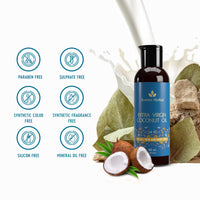 Avimee Herbal Cold Pressed Extra Virgin Coconut Oil | For Deeply Moisturized Skin & Hair | Enriched With Vitamin E | Mineral Oil Free | 100 ml