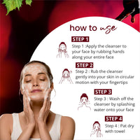 Globus Naturals Red Wine Hydrating Face Wash, Enriched With Rosemary & Honey, Wrinkle Control Formula, Natural, Gentle & Mild, Suitable For All Skin Types, 75 gm